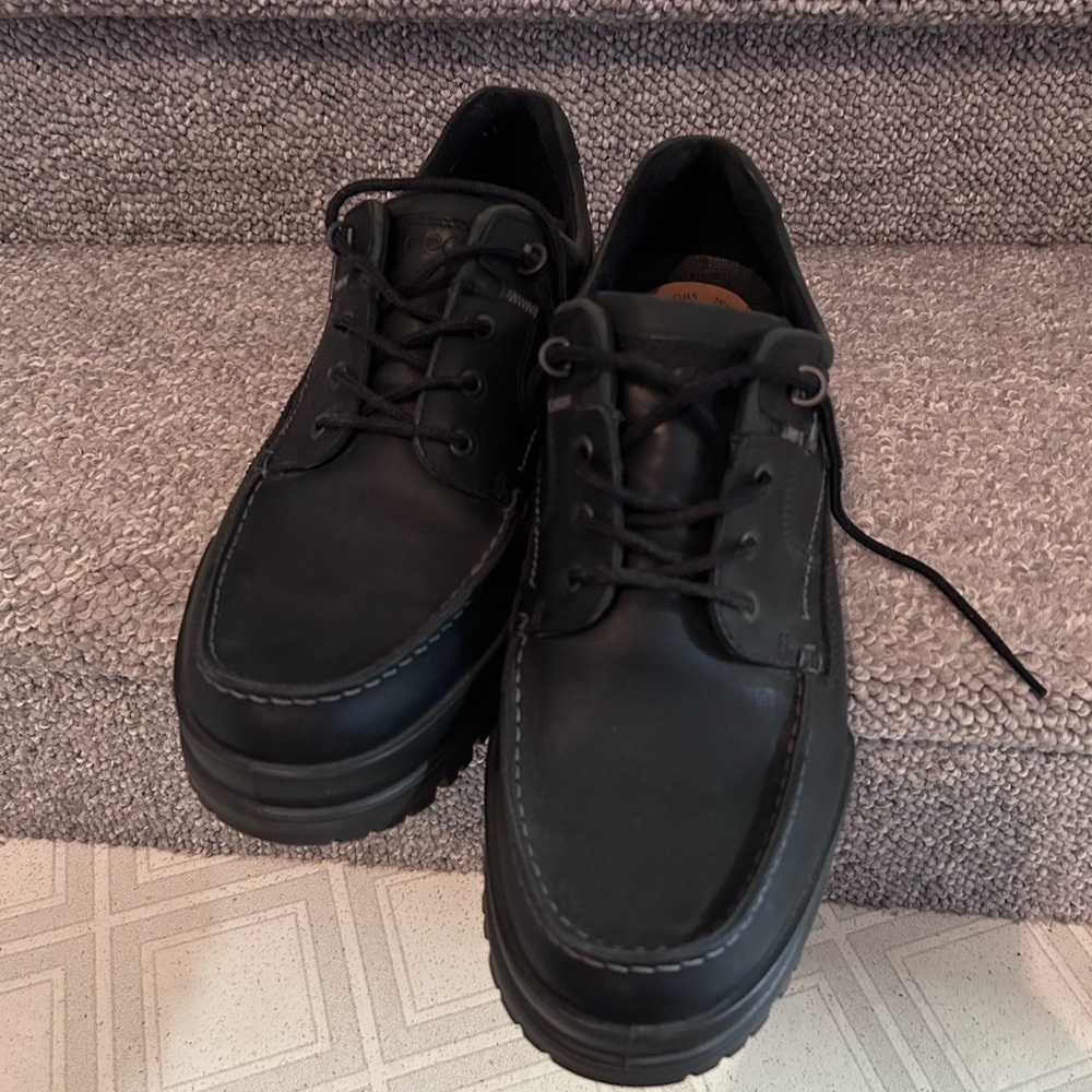Ecco Men's Black Leather Oxfords